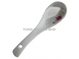 CERAMICS SPOON CNY(MAGNESIUM FLOWER)(10178)14CM